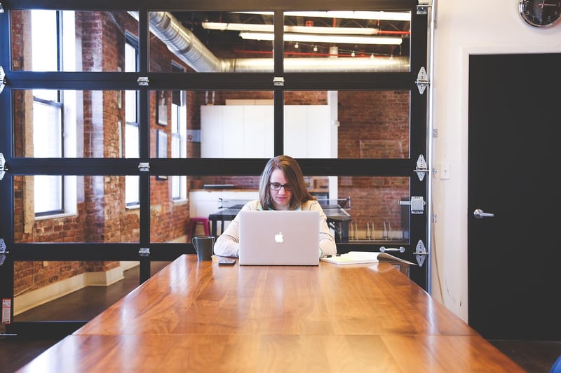 Business woman career success